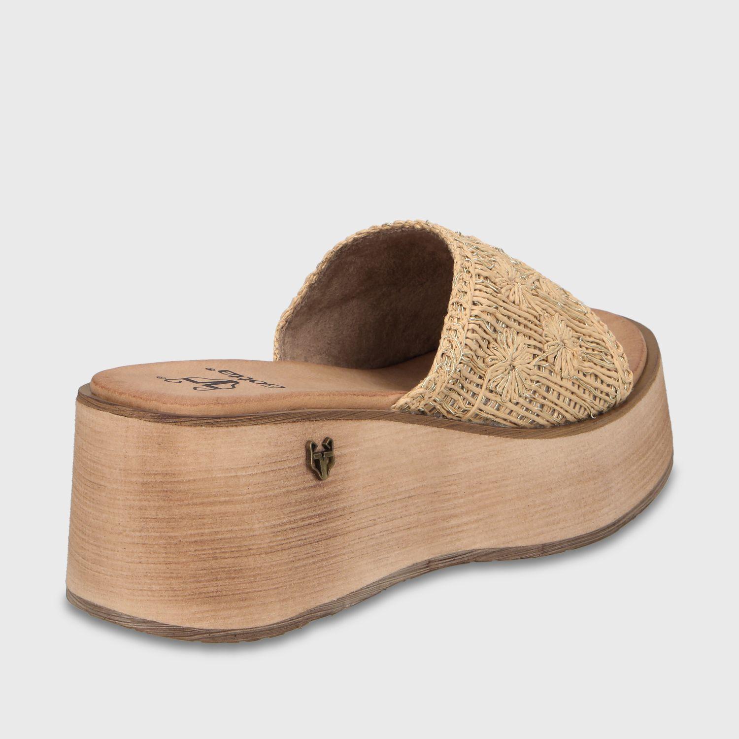 Sandalia Plataforma Beige Mujer 45843 Gotta-4