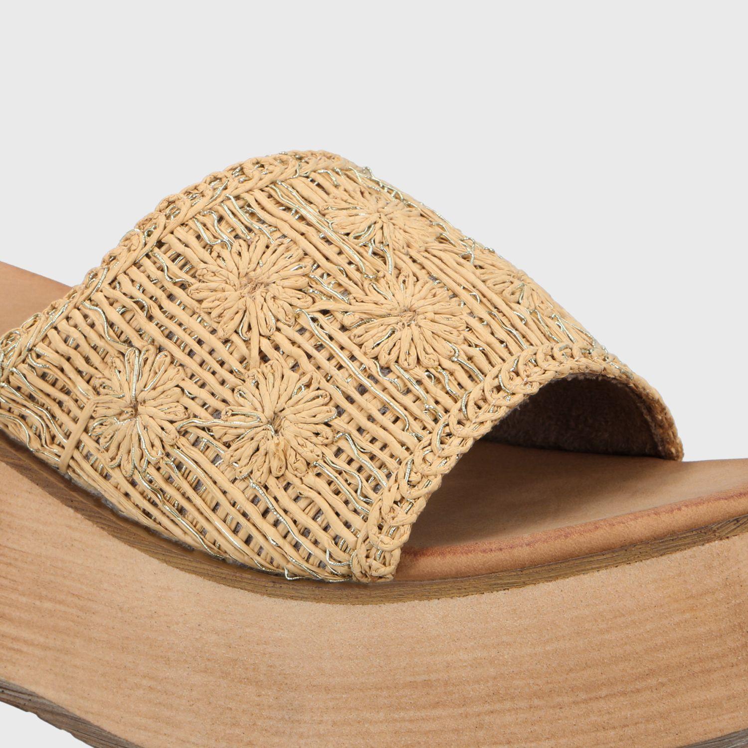 Sandalia Plataforma Beige Mujer 45843 Gotta-5