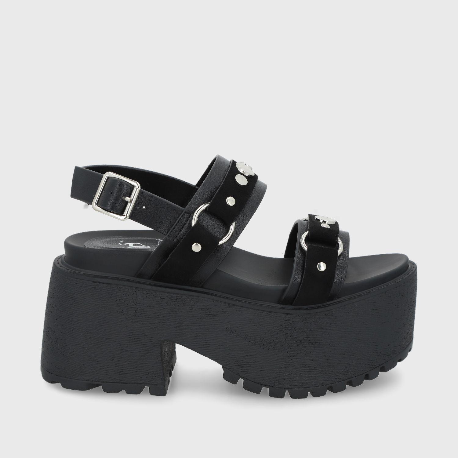 Sandalia Negra Mujer 1567B Gotta-0