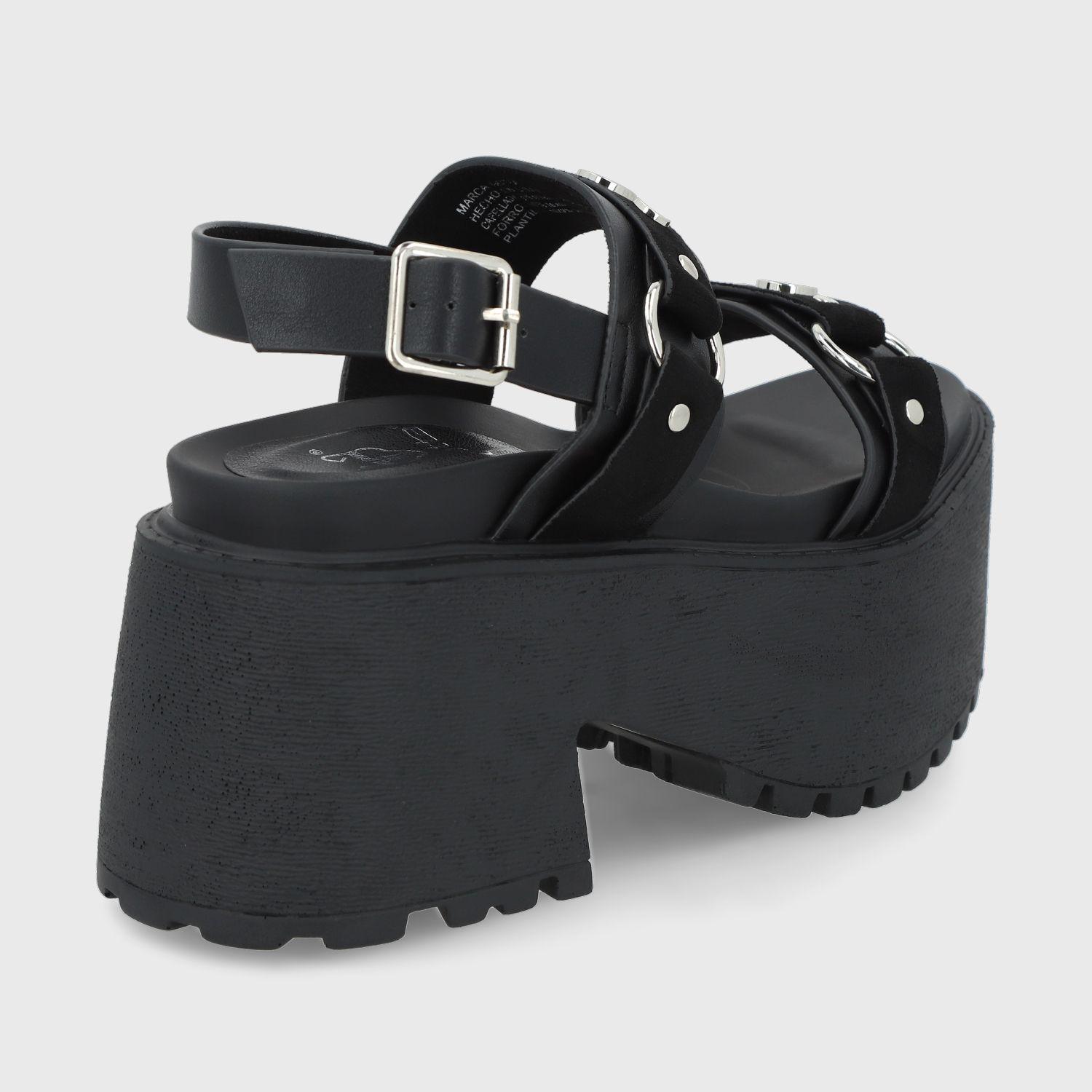 Sandalia Negra Mujer 1567B Gotta-5
