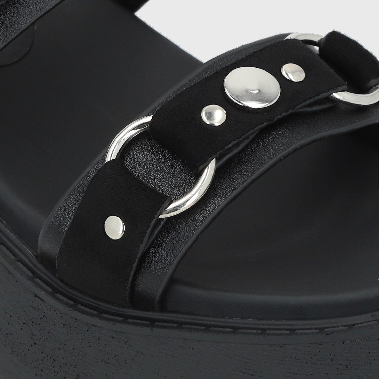 Sandalia Negra Mujer 1567B Gotta-6