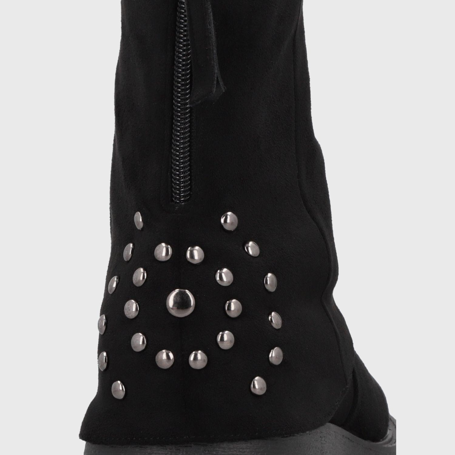 Botin Plataforma Negro Mujer 1517A1 Gotta-5
