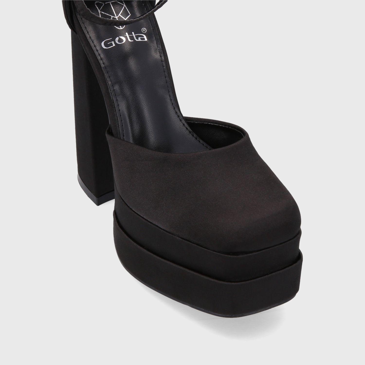Sandalia Plataforma Negra Mujer 25910 Gotta-5