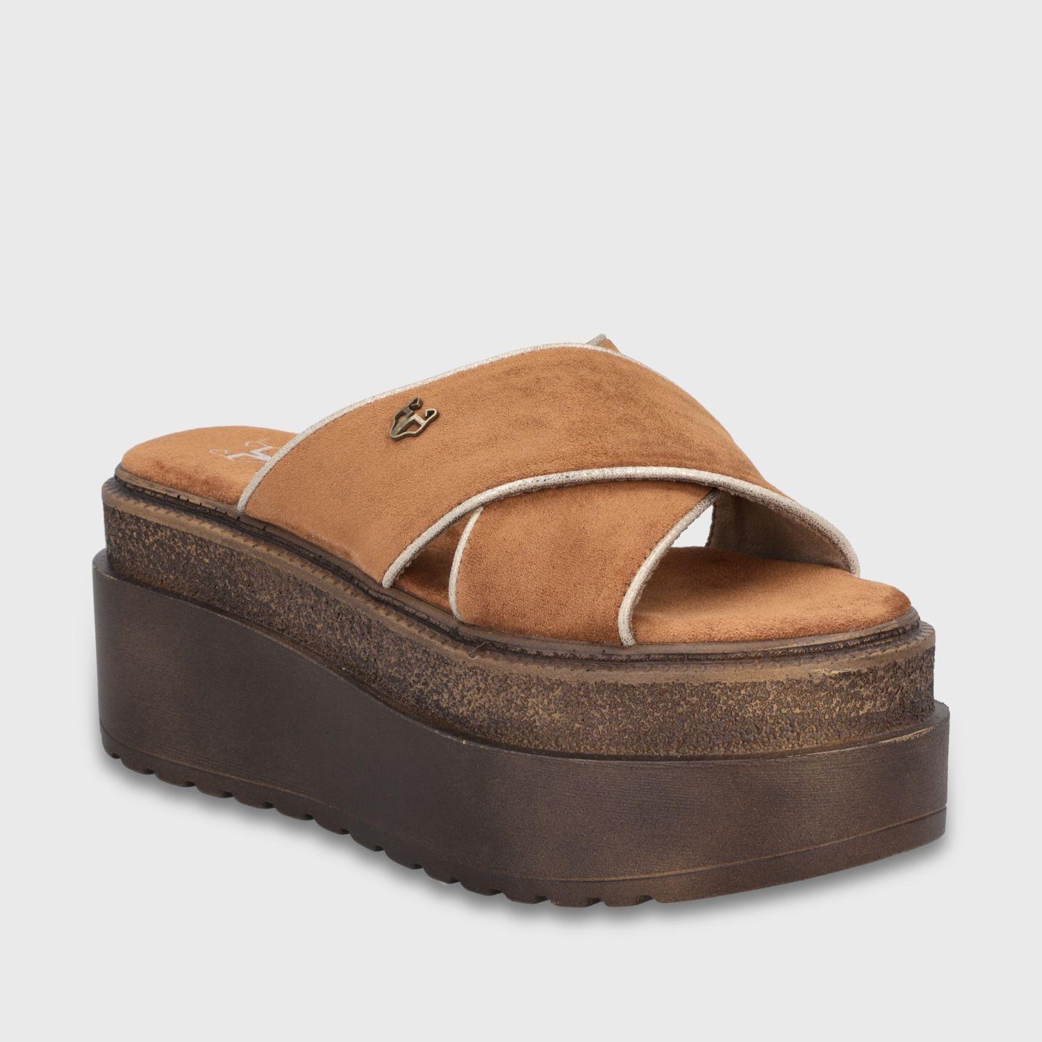 Sandalia Plataforma Beige Mujer 65930 Gotta-1