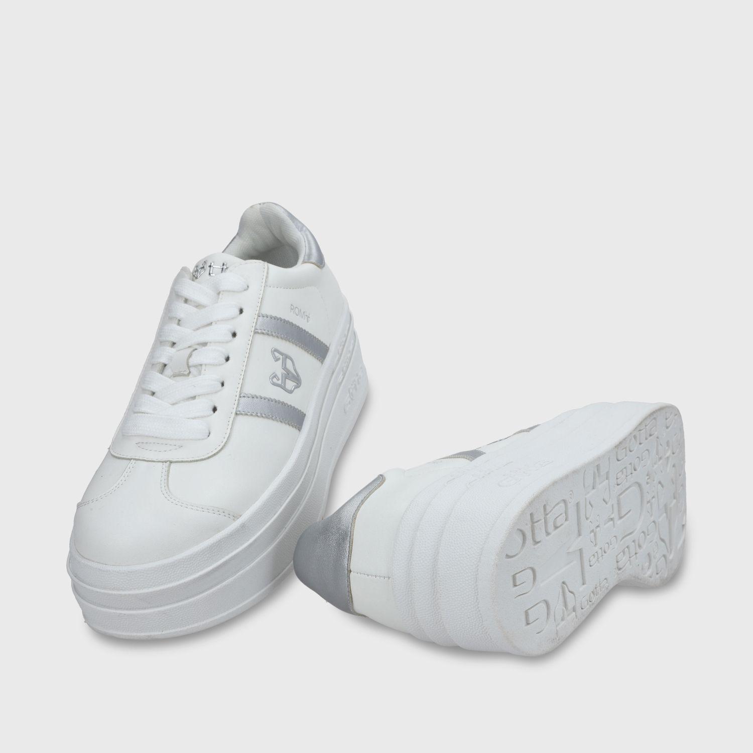 zapatilla Plataforma Plateado Mujer 53750 Gotta-6