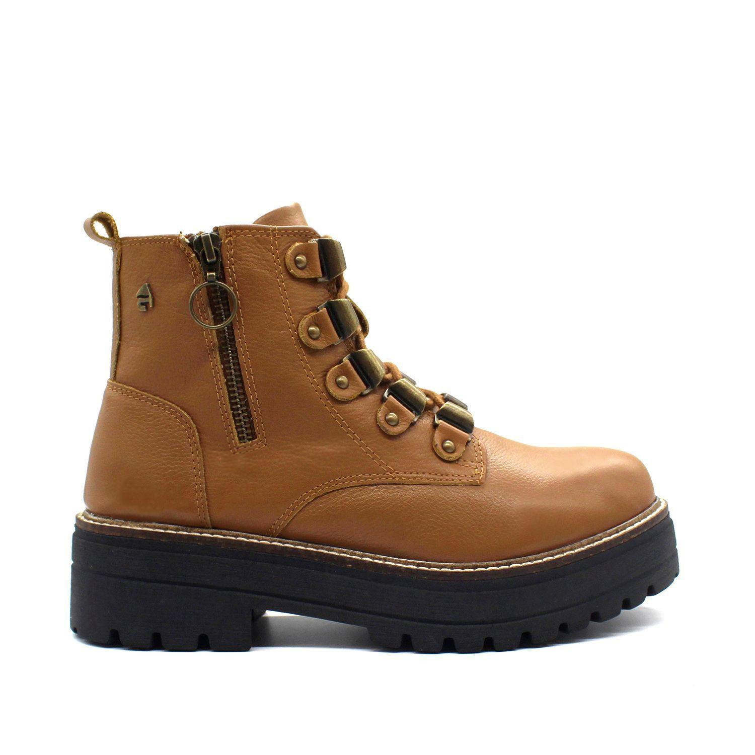 BOTIN CUERO CAMEL C5816-0