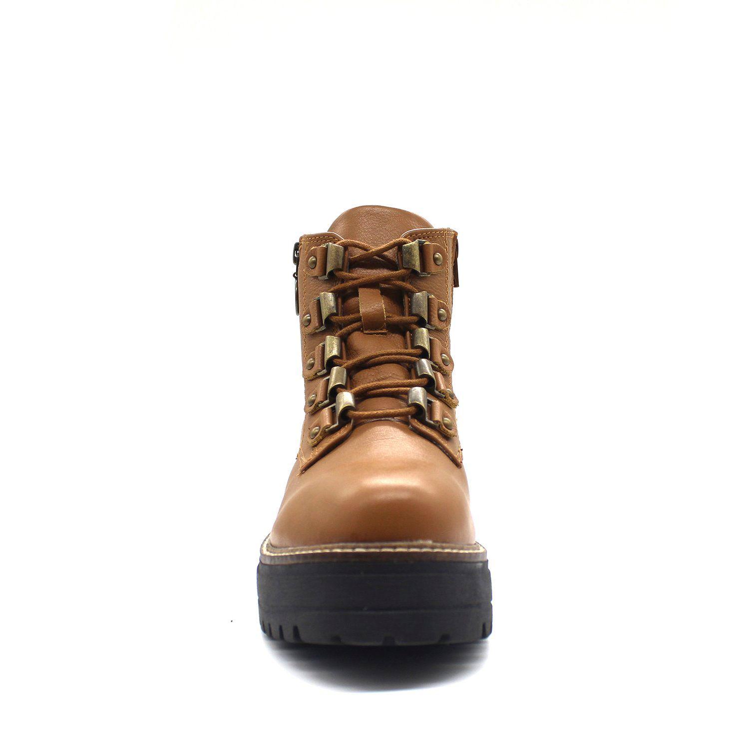 BOTIN CUERO CAMEL C5816-2