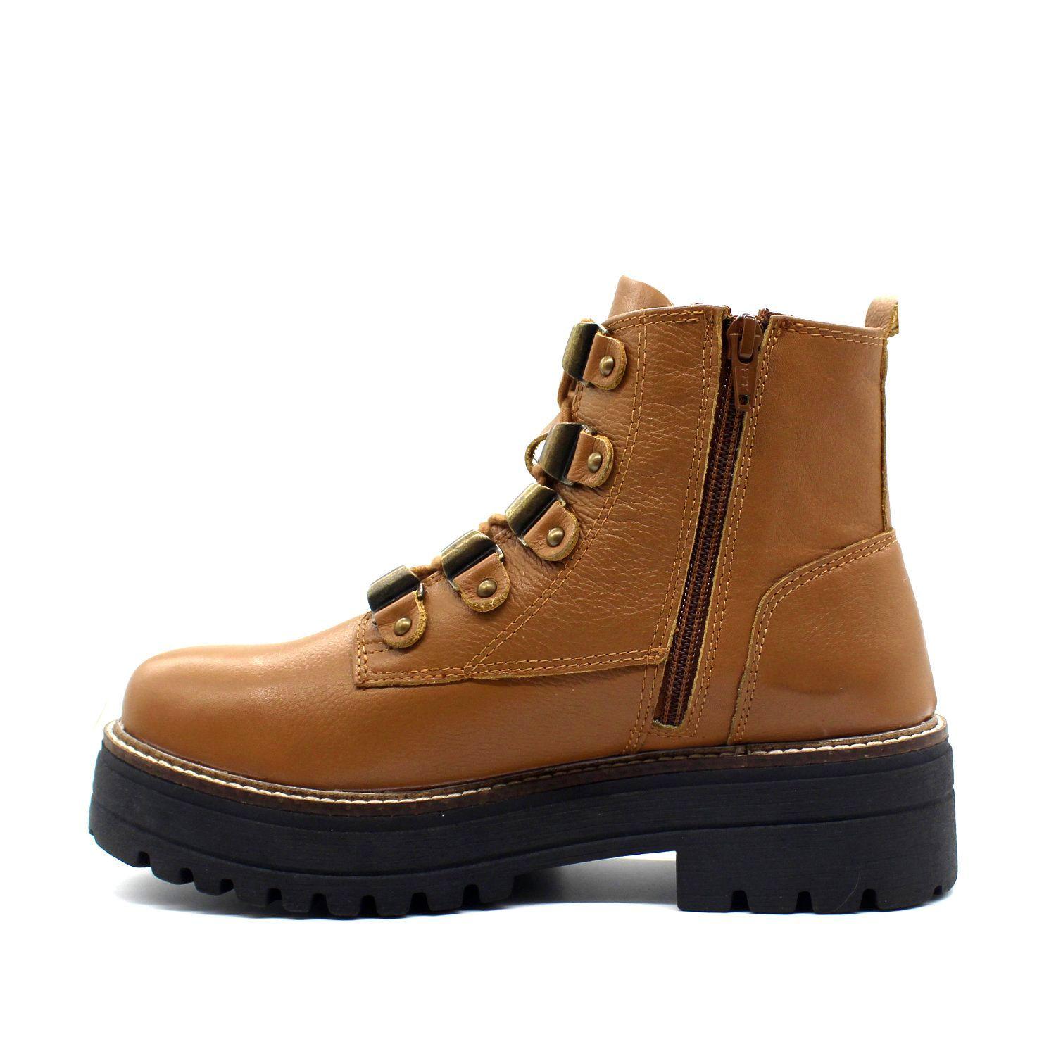 BOTIN CUERO CAMEL C5816-4