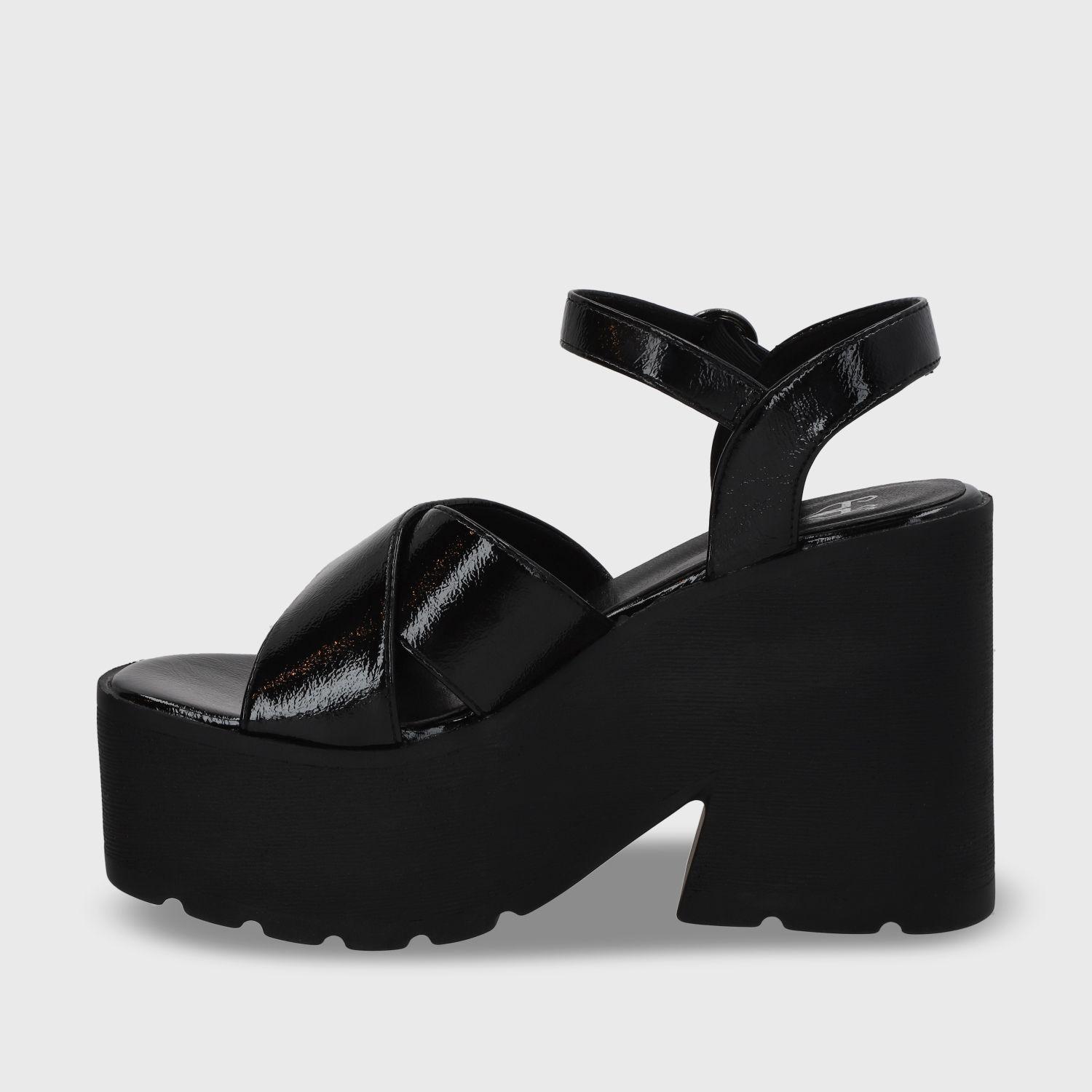 Sandalia Negra Mujer 15692 Gotta-3