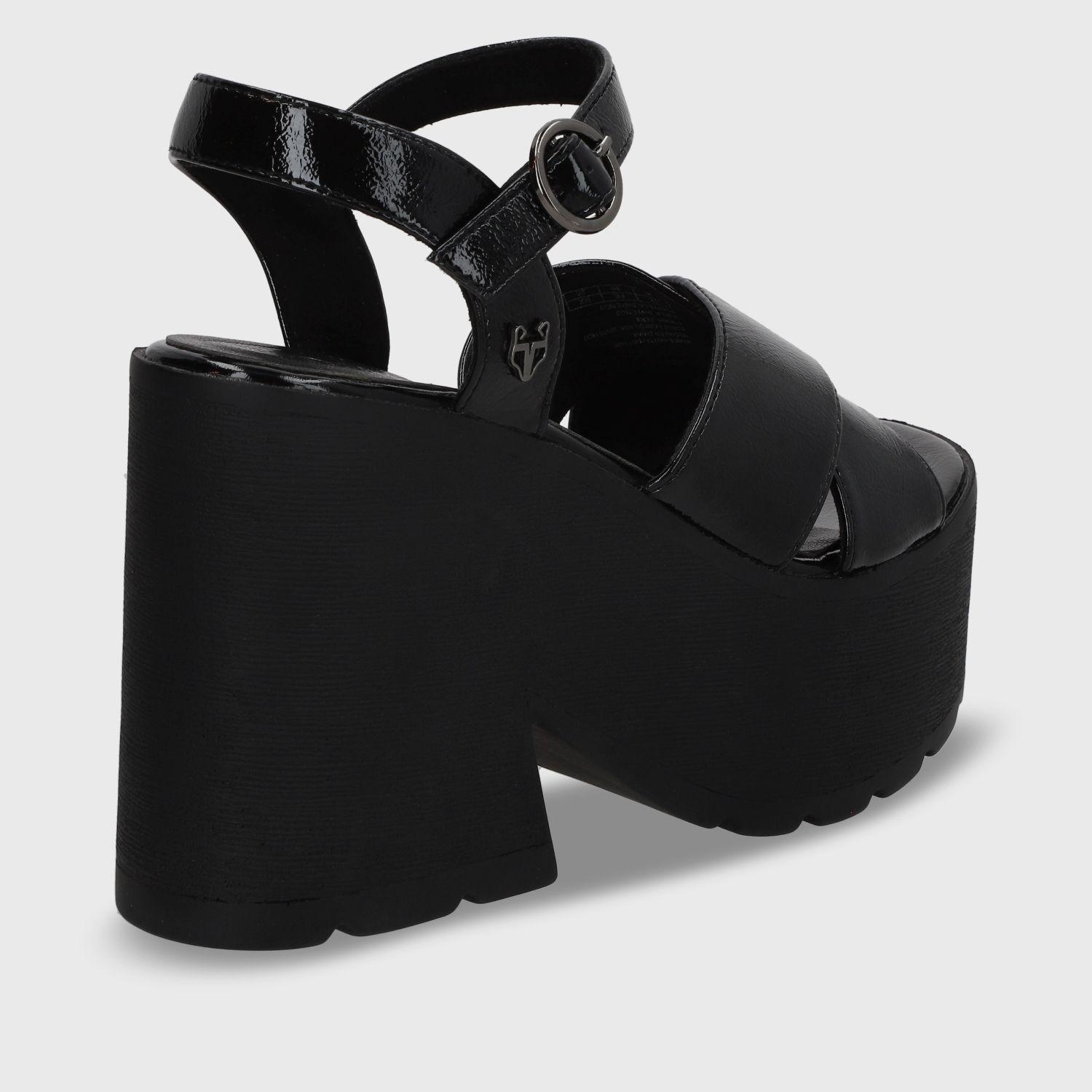 Sandalia Negra Mujer 15692 Gotta-4