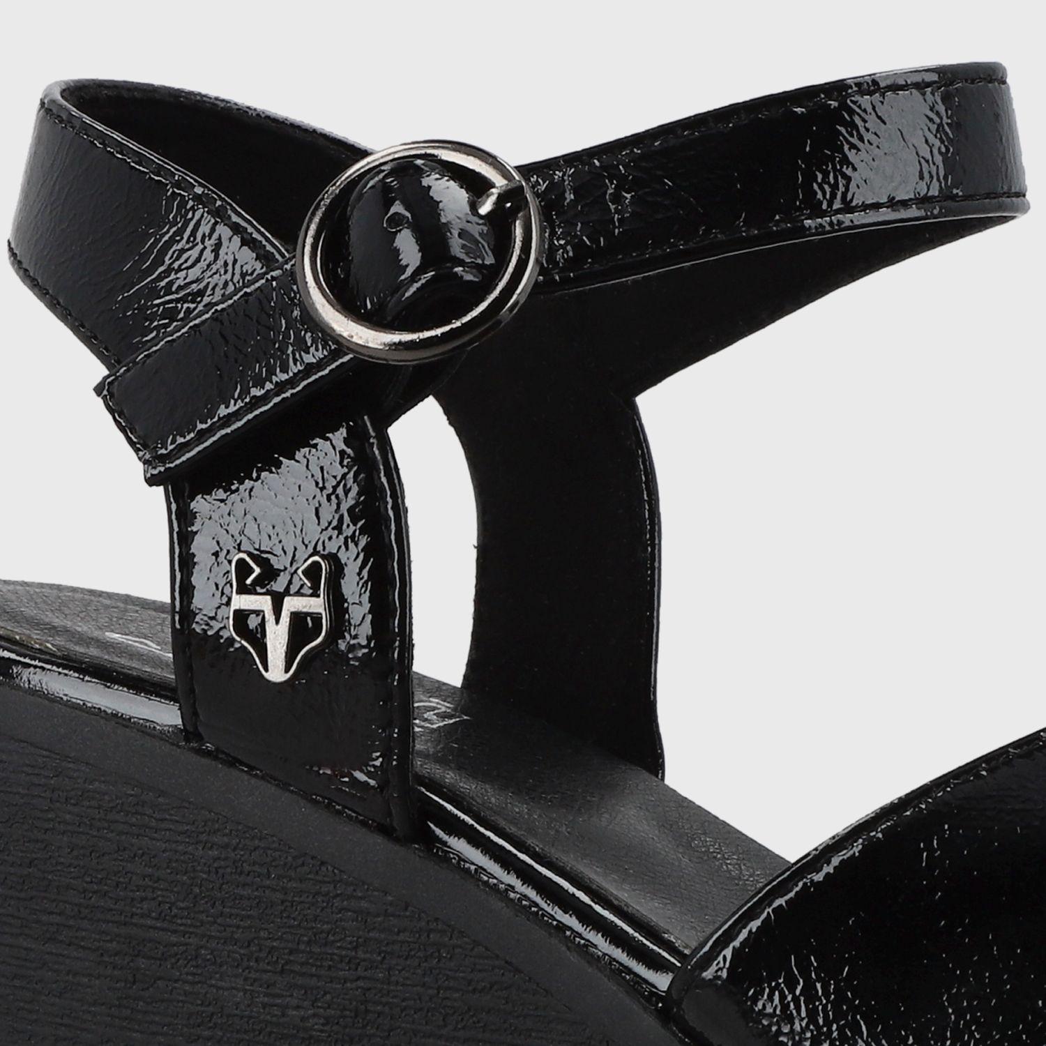 Sandalia Negra Mujer 15692 Gotta-5