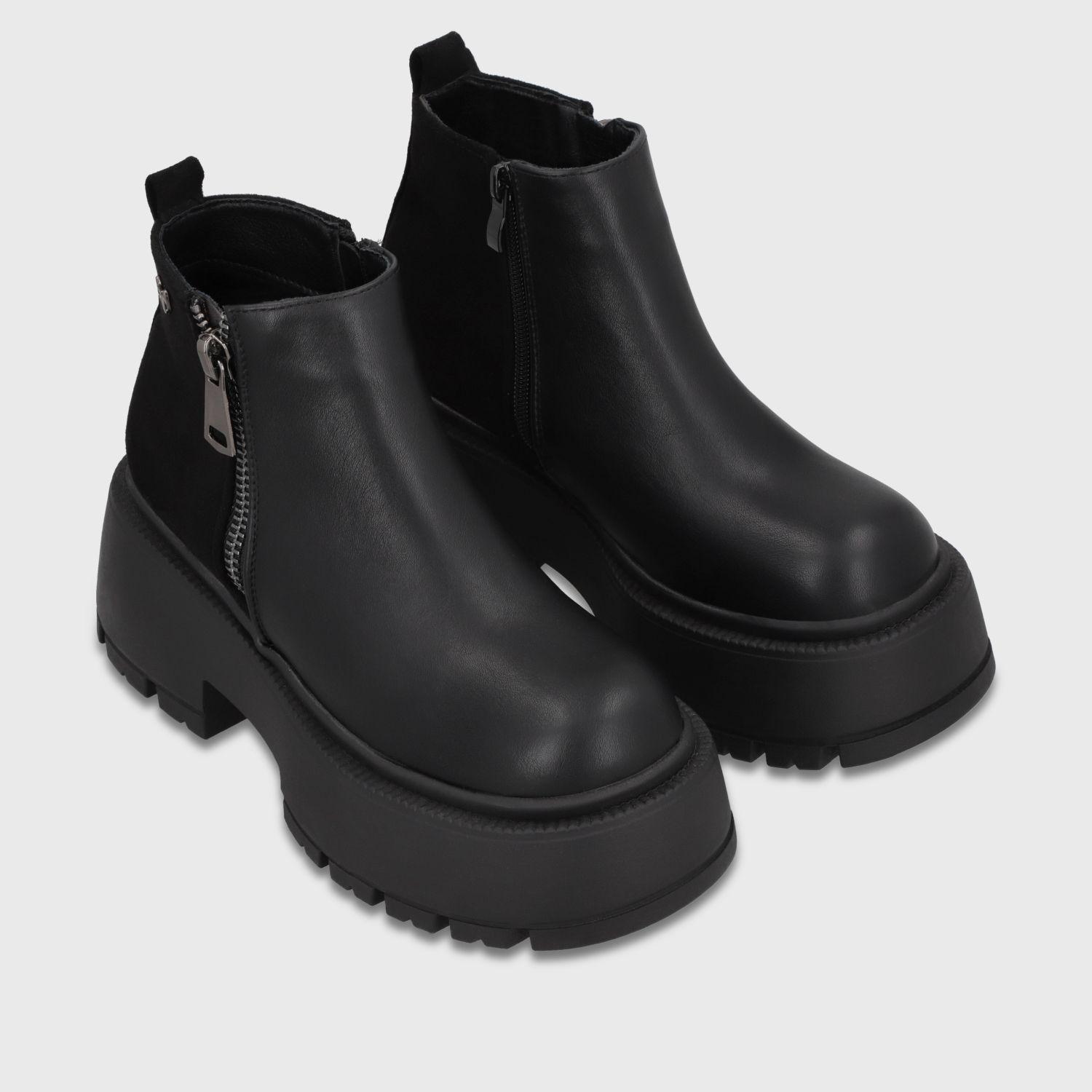 Botin Plataforma Negro Mujer 658511 Gotta-2