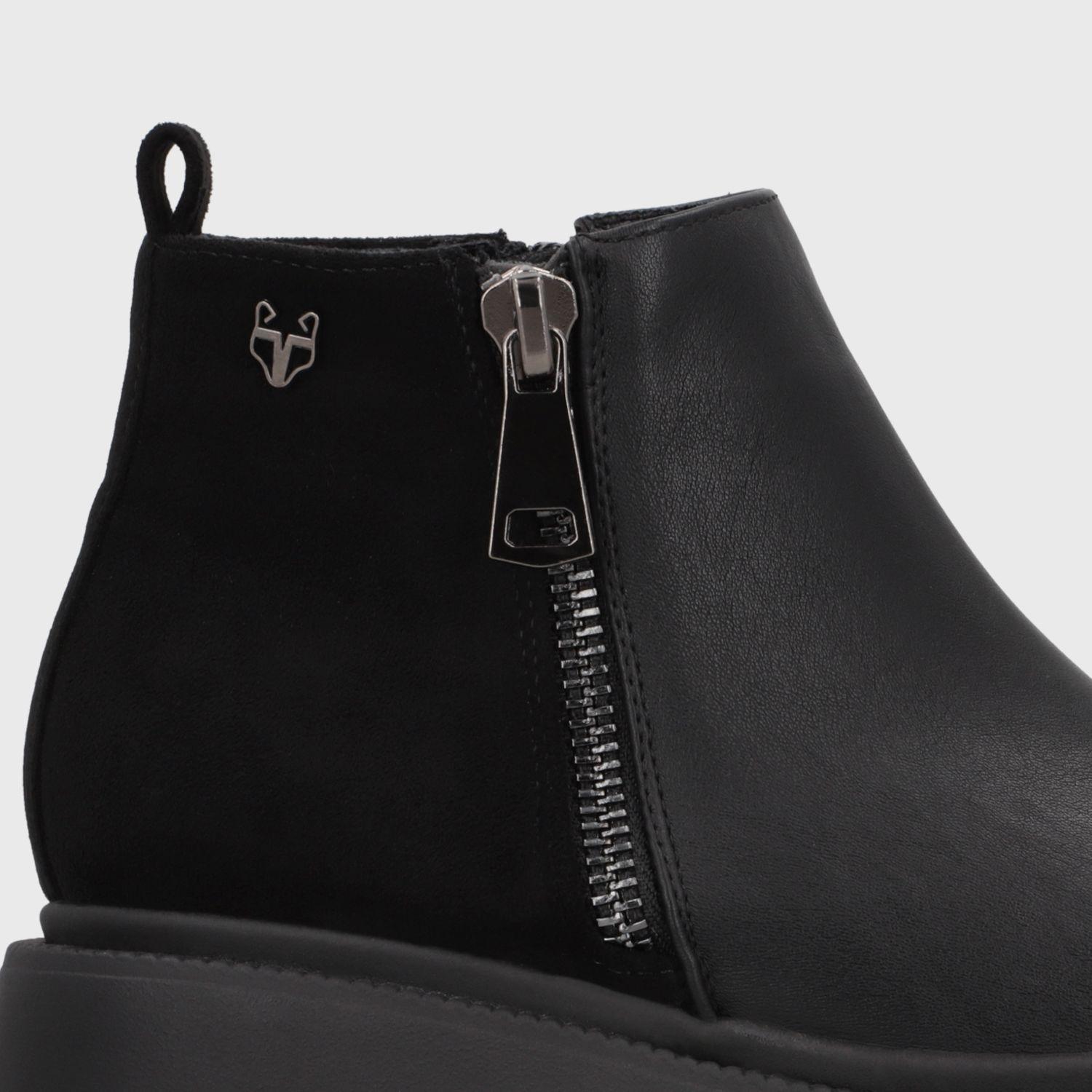 Botin Plataforma Negro Mujer 658511 Gotta-5
