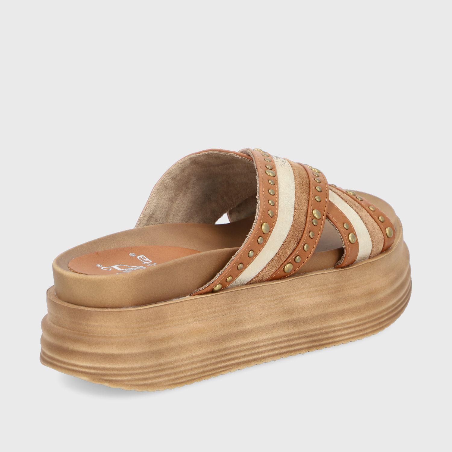 Sandalia Camel Mujer 1571A Gotta-4