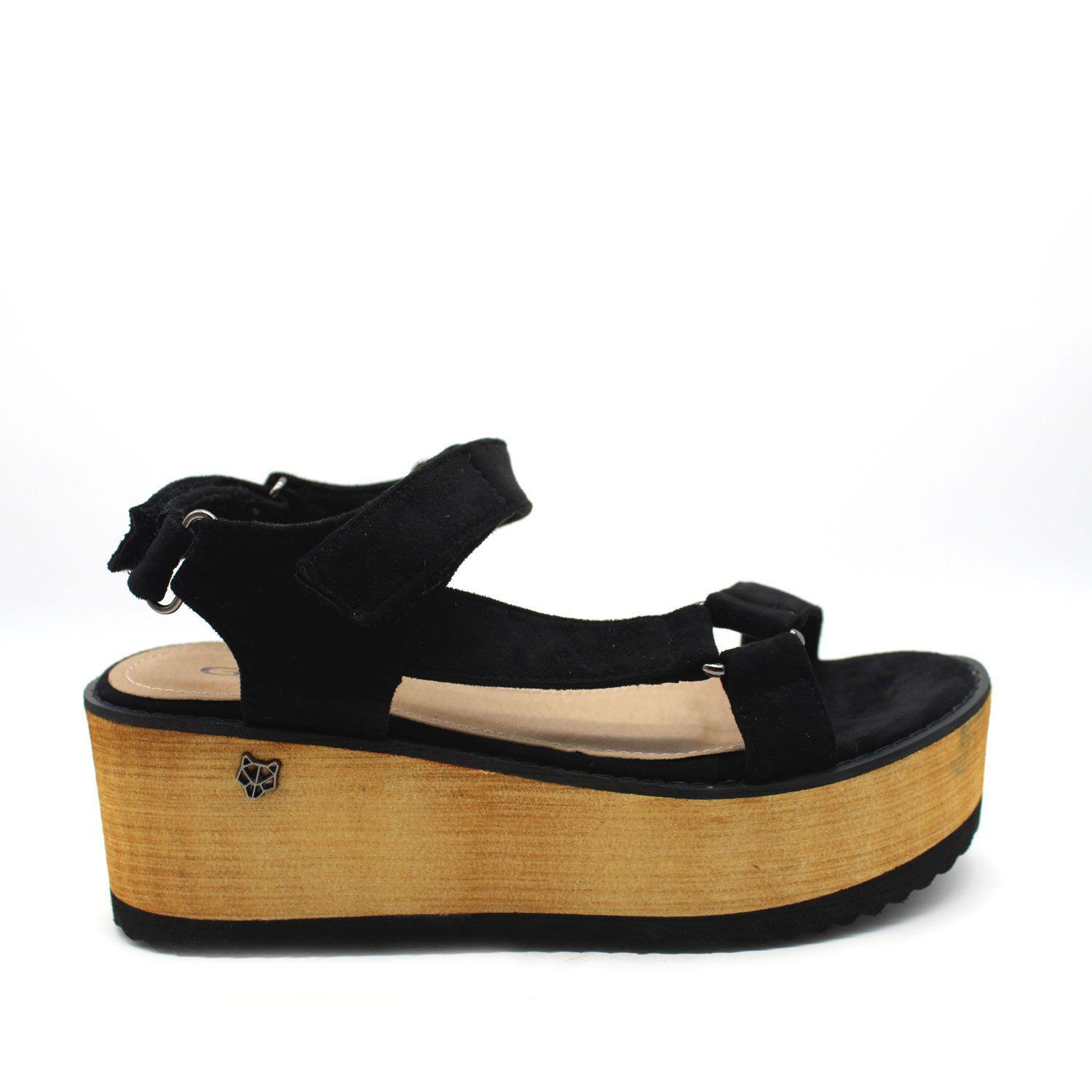 Sandalia Negra Mujer 15611 Gotta-0