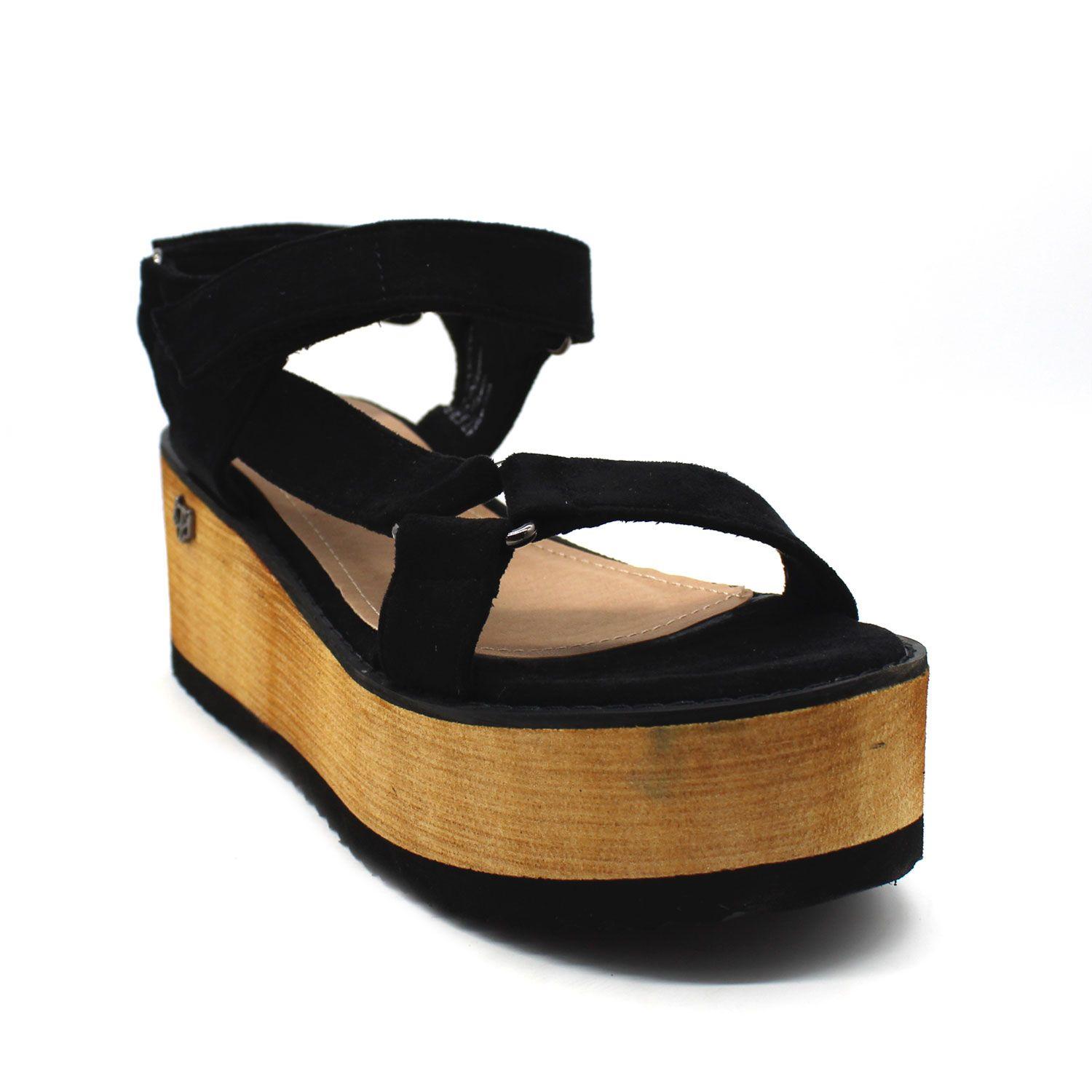 Sandalia Negra Mujer 15611 Gotta-1