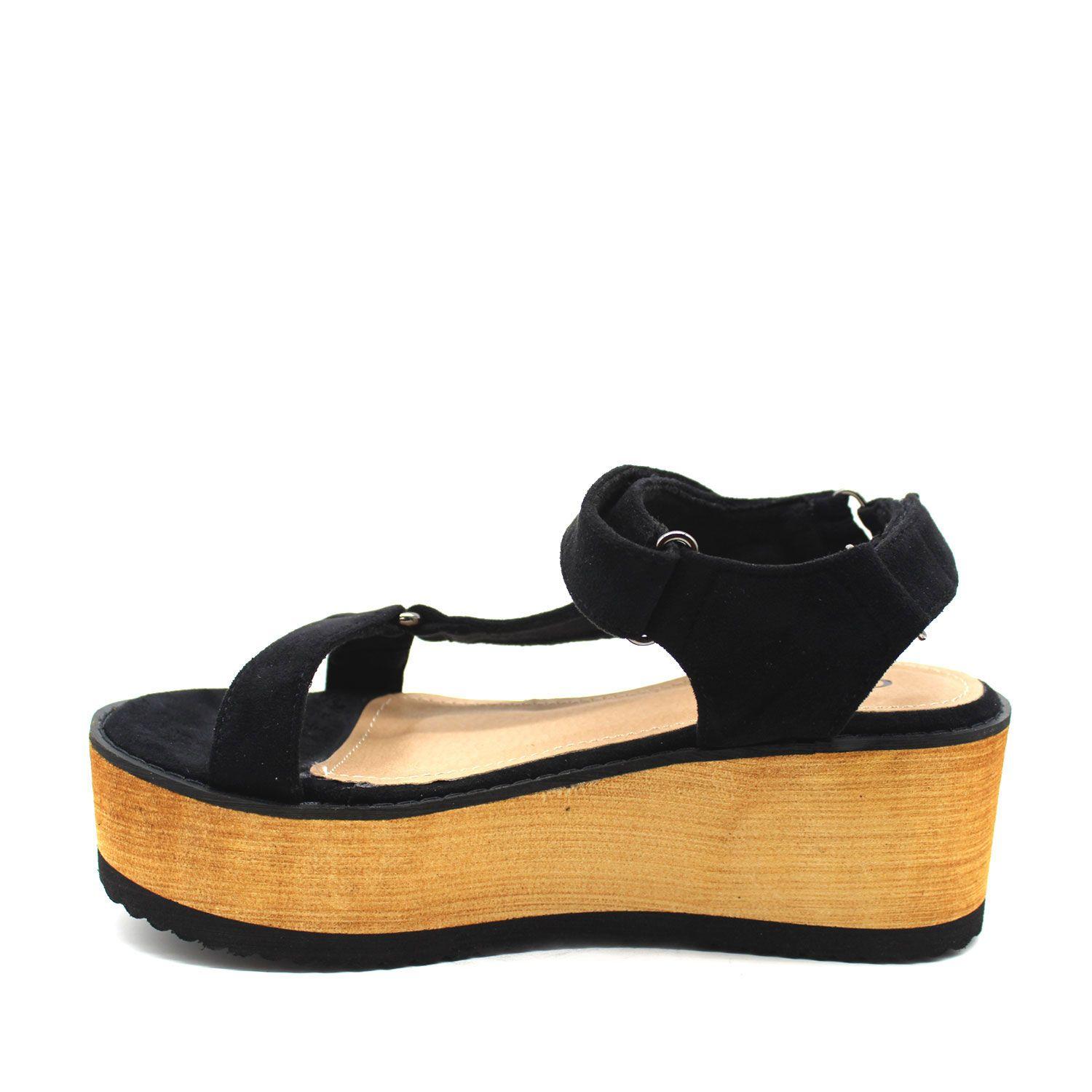 Sandalia Negra Mujer 15611 Gotta-3