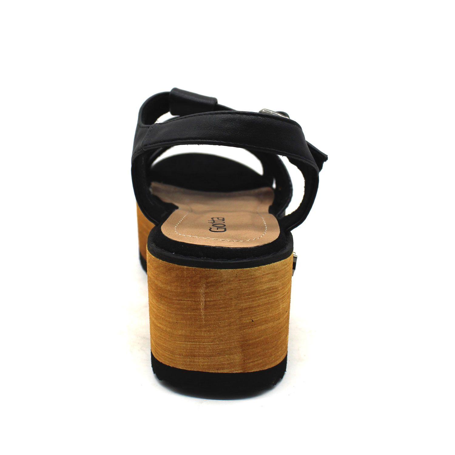 Sandalia Negra Mujer 15611 Gotta-4