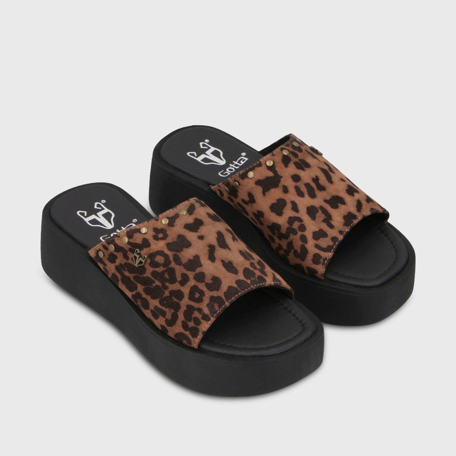 Sandalia Plataforma Animal Print Mujer 53730 Gotta-2