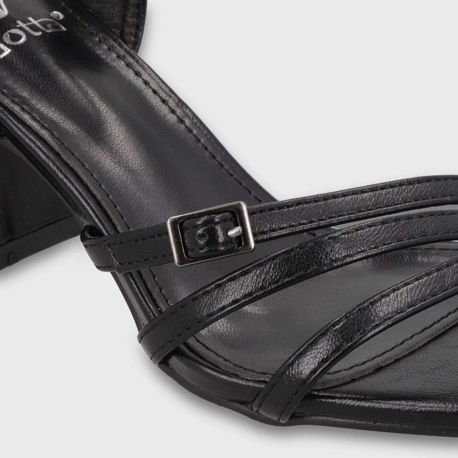 Sandalia Taco Negra Mujer 35134 Gotta-5