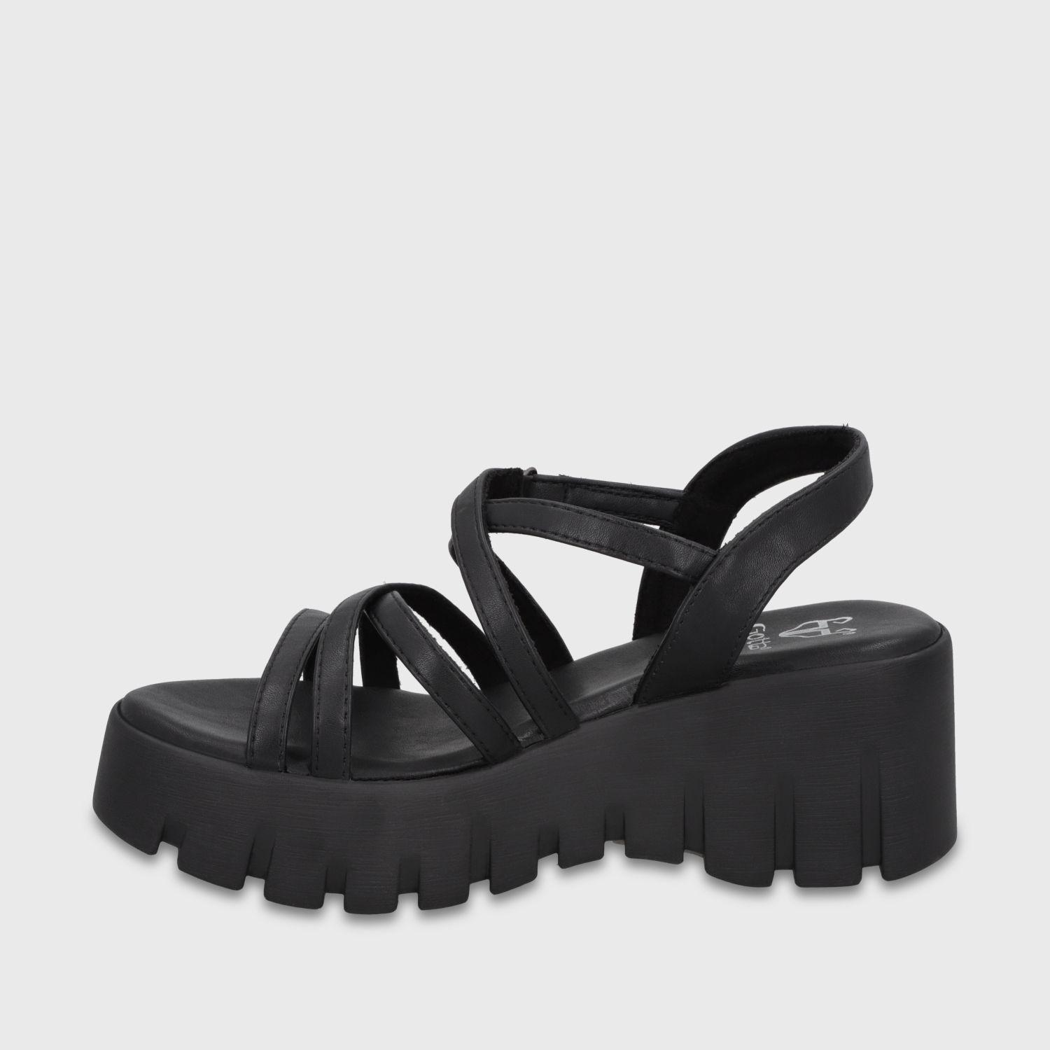 Sandalia Plataforma Negra Mujer 65940 Gotta-3