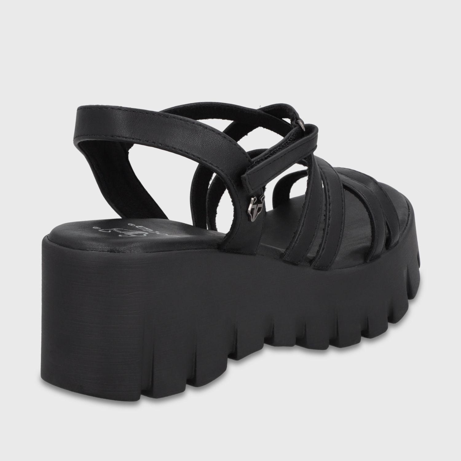 Sandalia Plataforma Negra Mujer 65940 Gotta-4