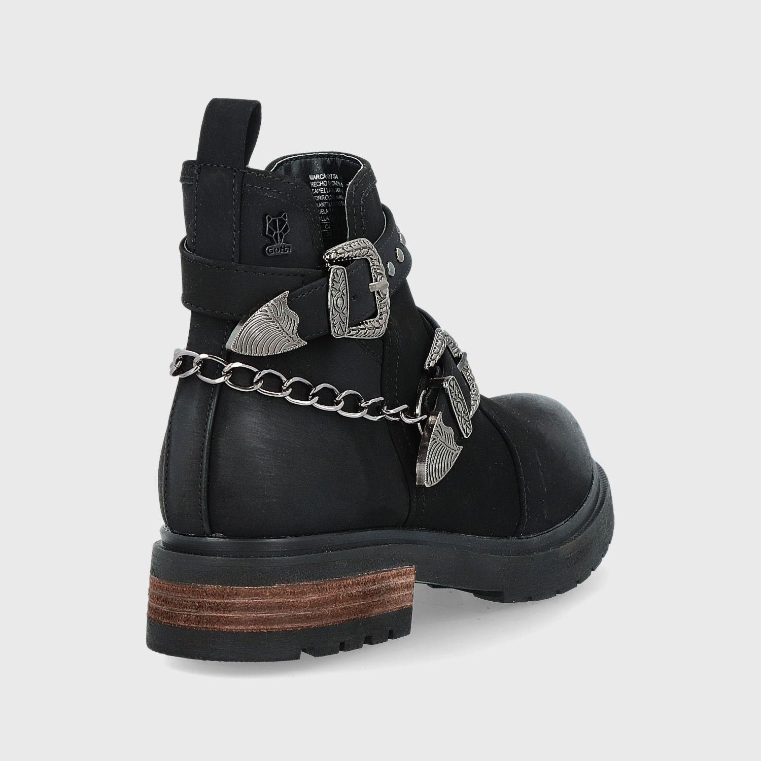 Botín Negro Mujer 25731 Gotta-4