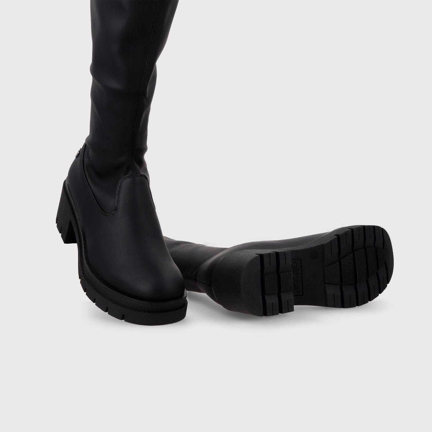 Bota Taco Negra Mujer 46204 Gotta-6