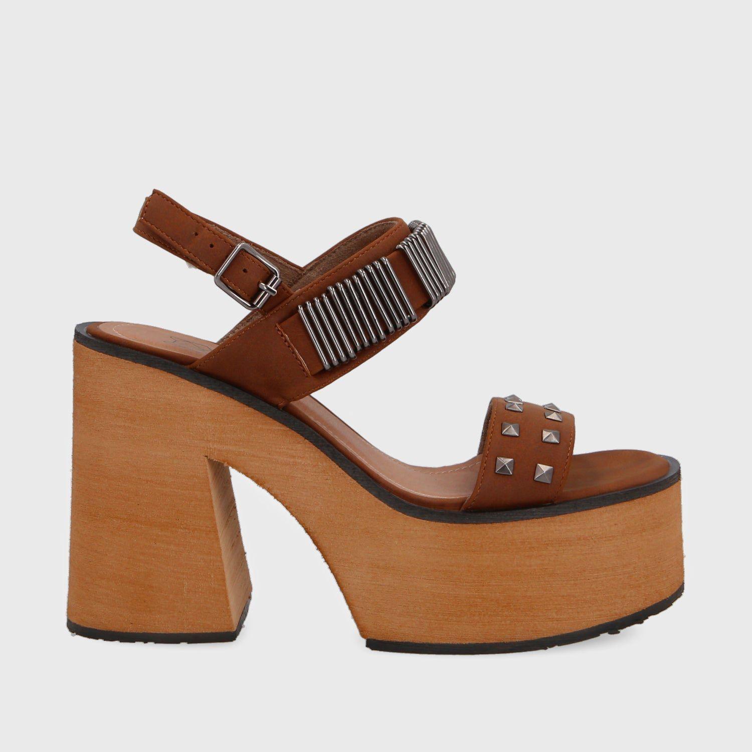 Sandalia Plataforma Café Mujer 35294 Gotta-0