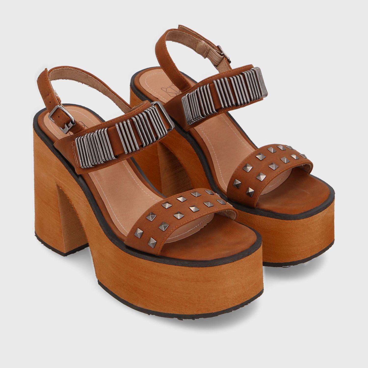 Sandalia Plataforma Café Mujer 35294 Gotta-2