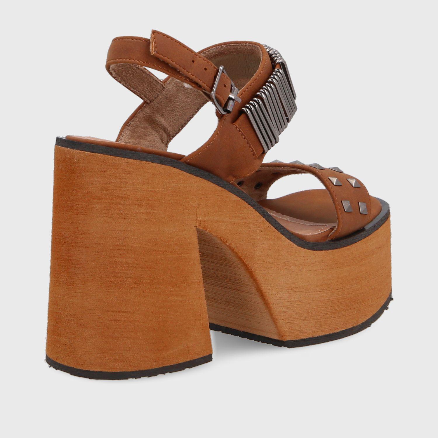 Sandalia Plataforma Café Mujer 35294 Gotta-4