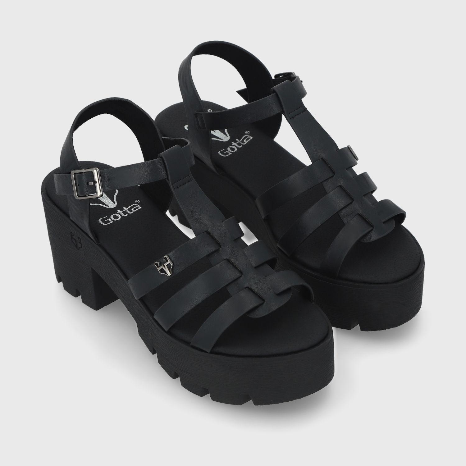 Sandalia Negra  Mujer 43023 Gotta-2