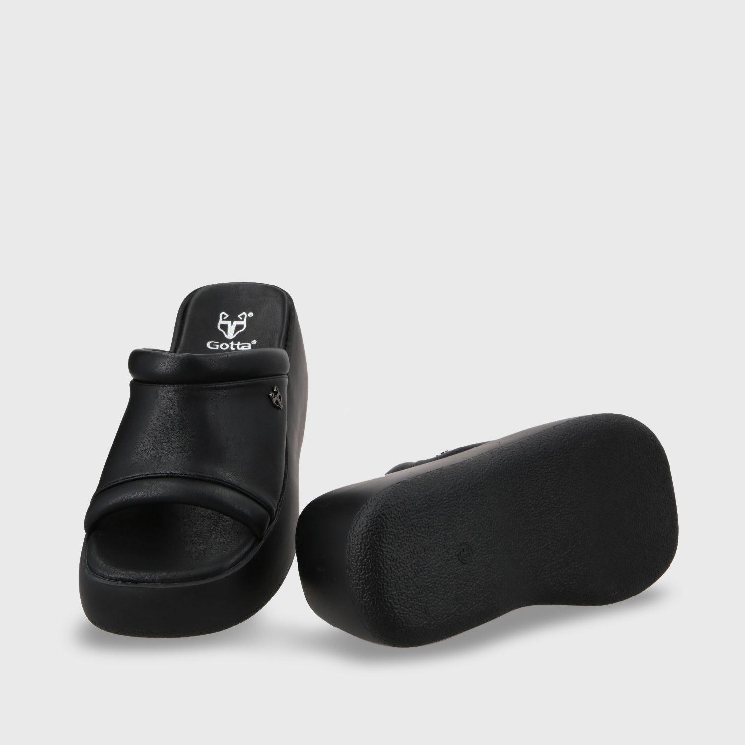 Sandalia Plataforma Negra Mujer 25223 Gotta-6