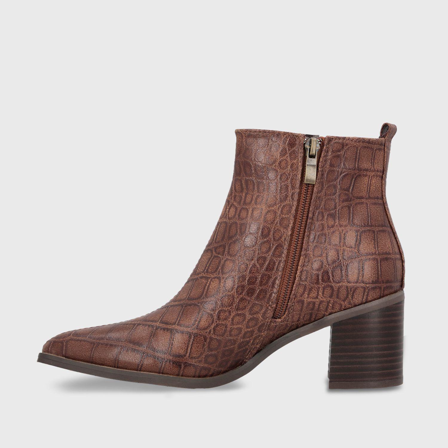 Botin Taco Camel Mujer 5530053 Gotta-3