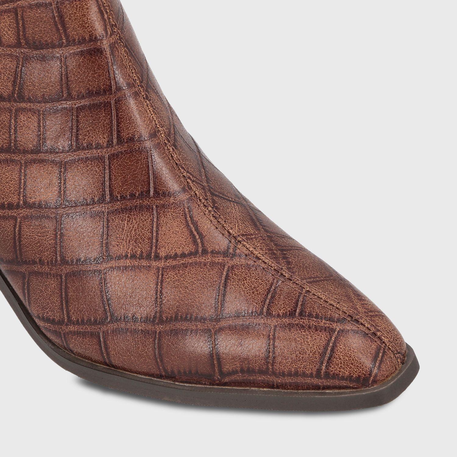 Botin Taco Camel Mujer 5530053 Gotta-5