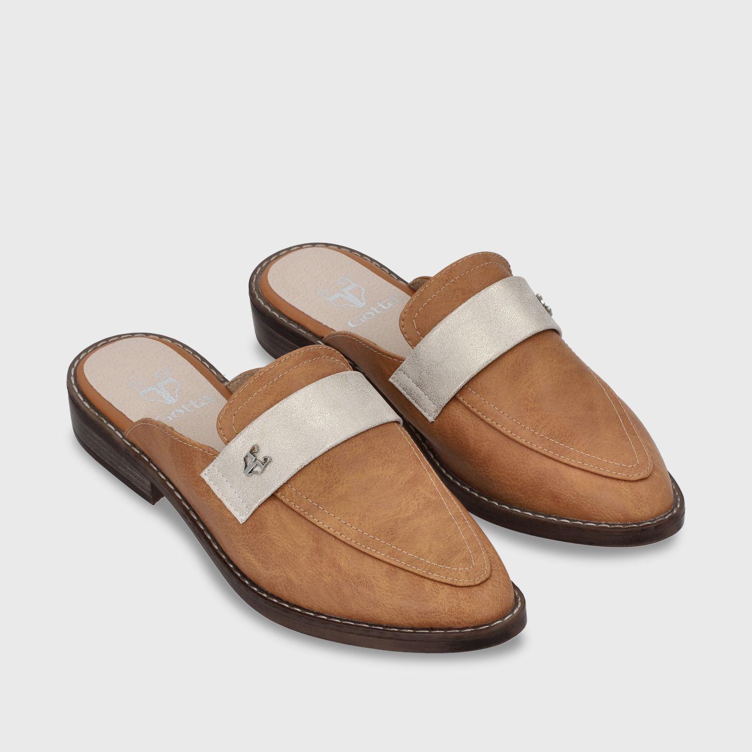 Puntilla Plana Camel Mujer 17569 Gotta-2