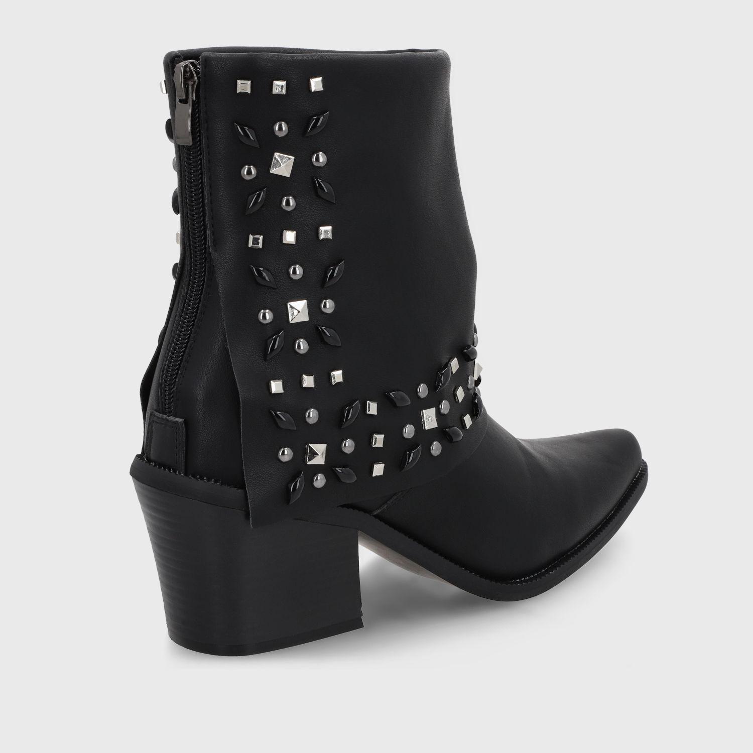 Botin Taco Negro Mujer 33768 Gotta-4