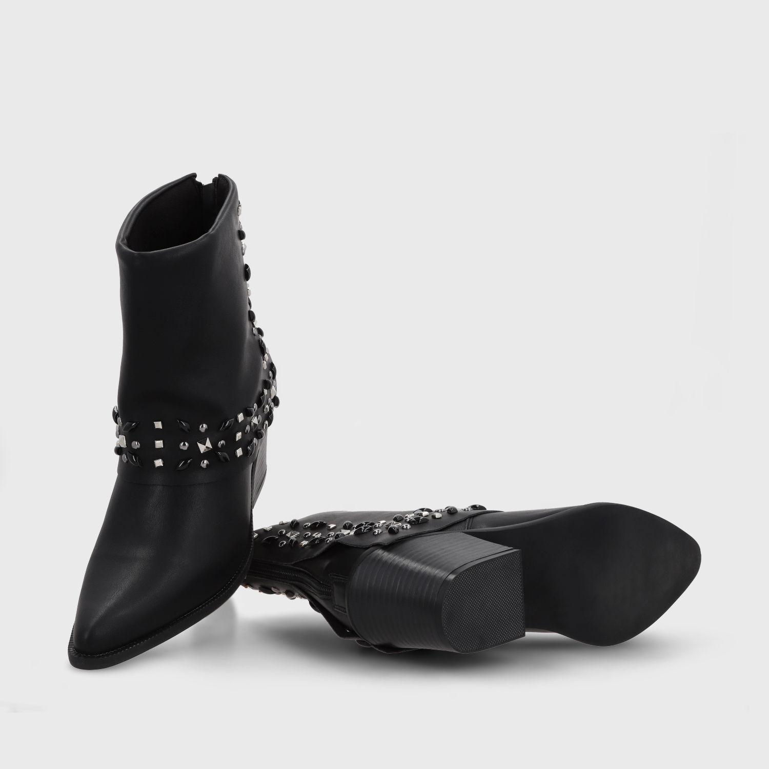 Botin Taco Negro Mujer 33768 Gotta-6