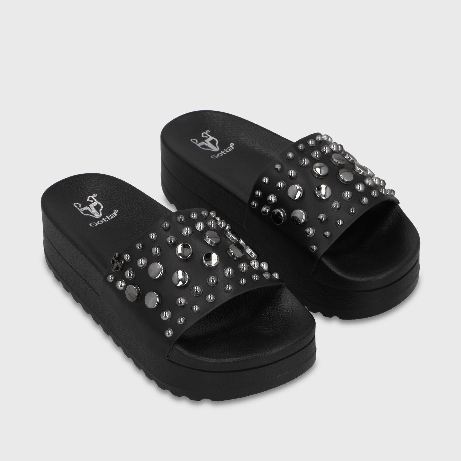 Sandalia Plataforma Negra Mujer 64020 Gotta-2