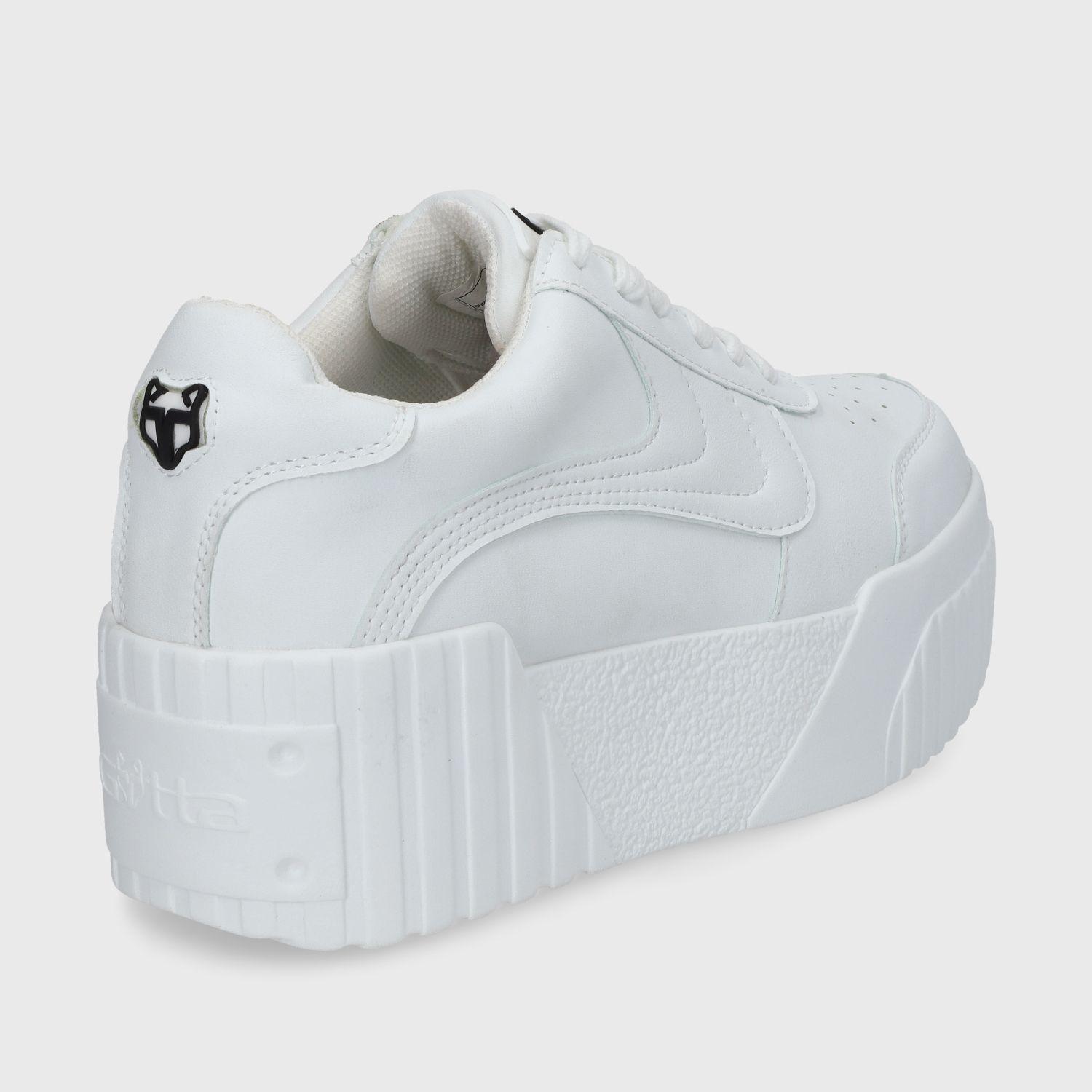 Zapatilla Blanca Cuero Mujer 13142 Gotta-4