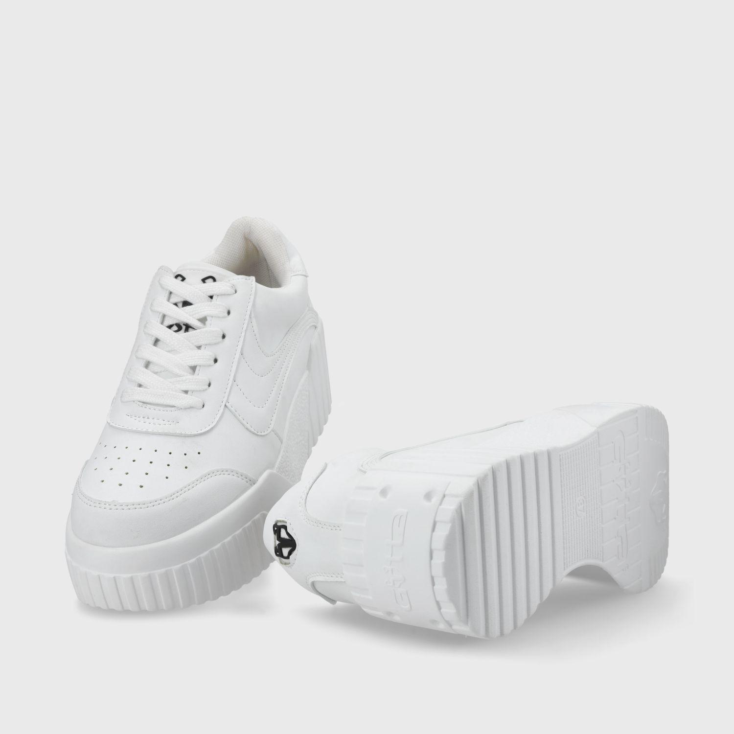 Zapatilla Blanca Cuero Mujer 13142 Gotta-6