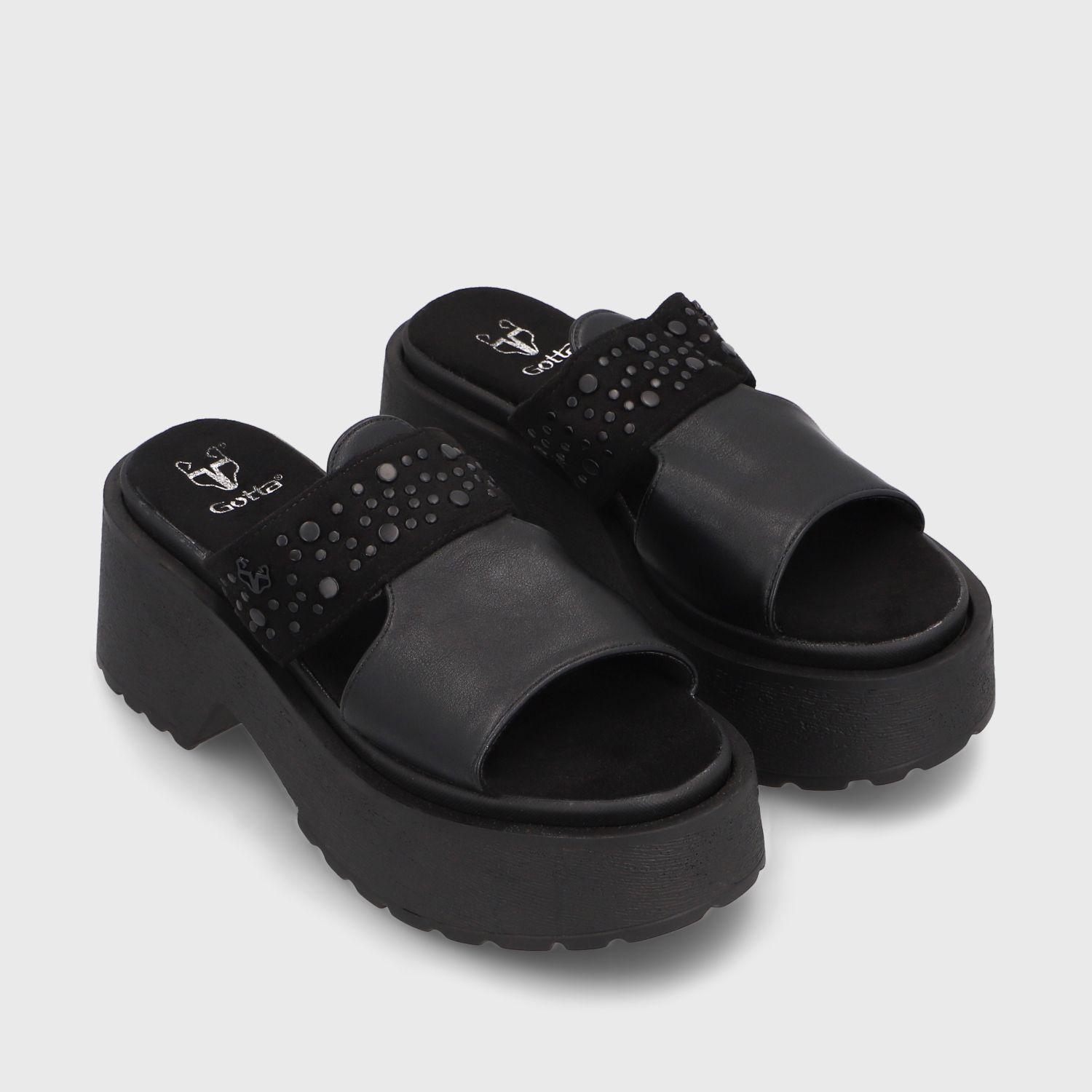 Sandalia Negra  Mujer 45983 Gotta-2
