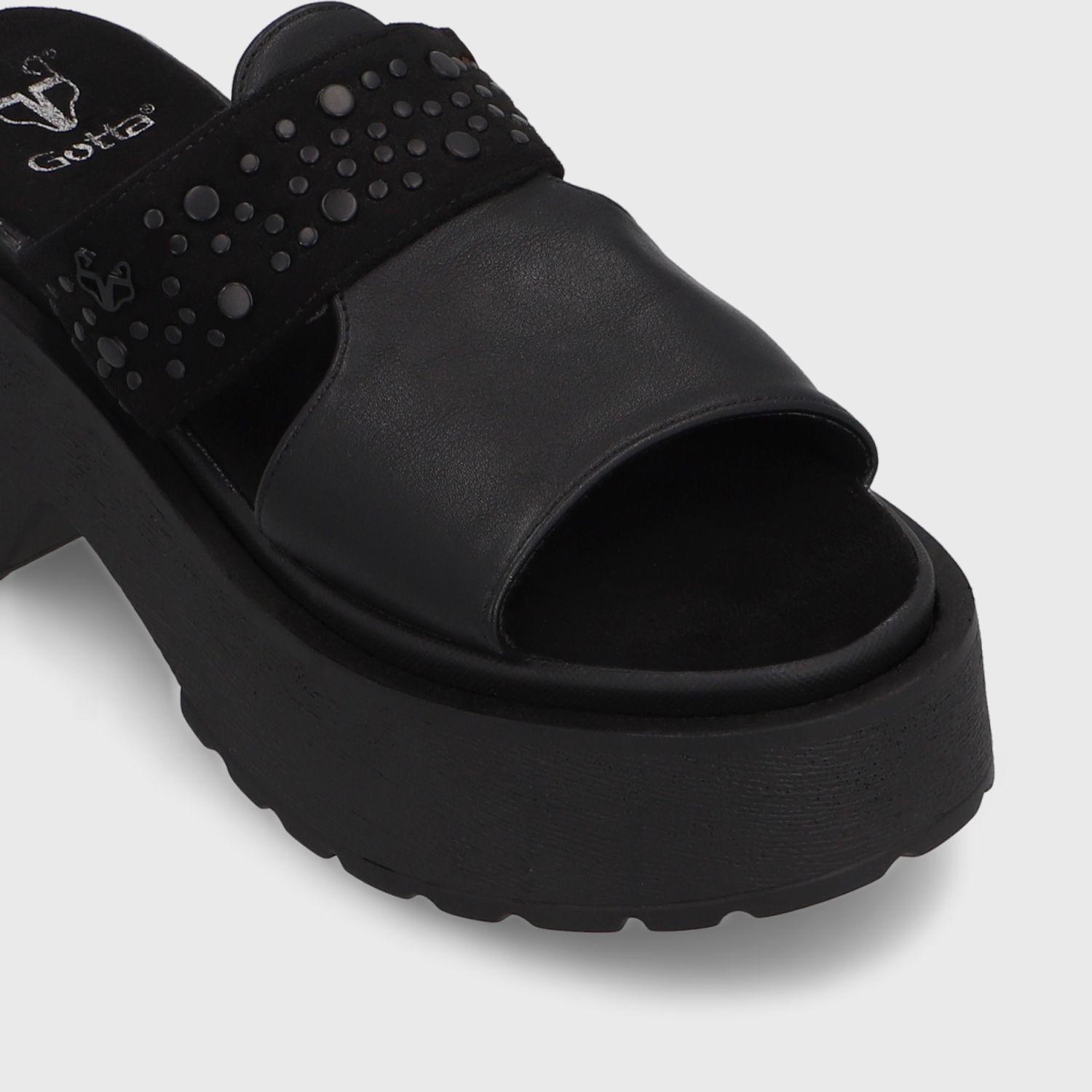 Sandalia Negra  Mujer 45983 Gotta-5