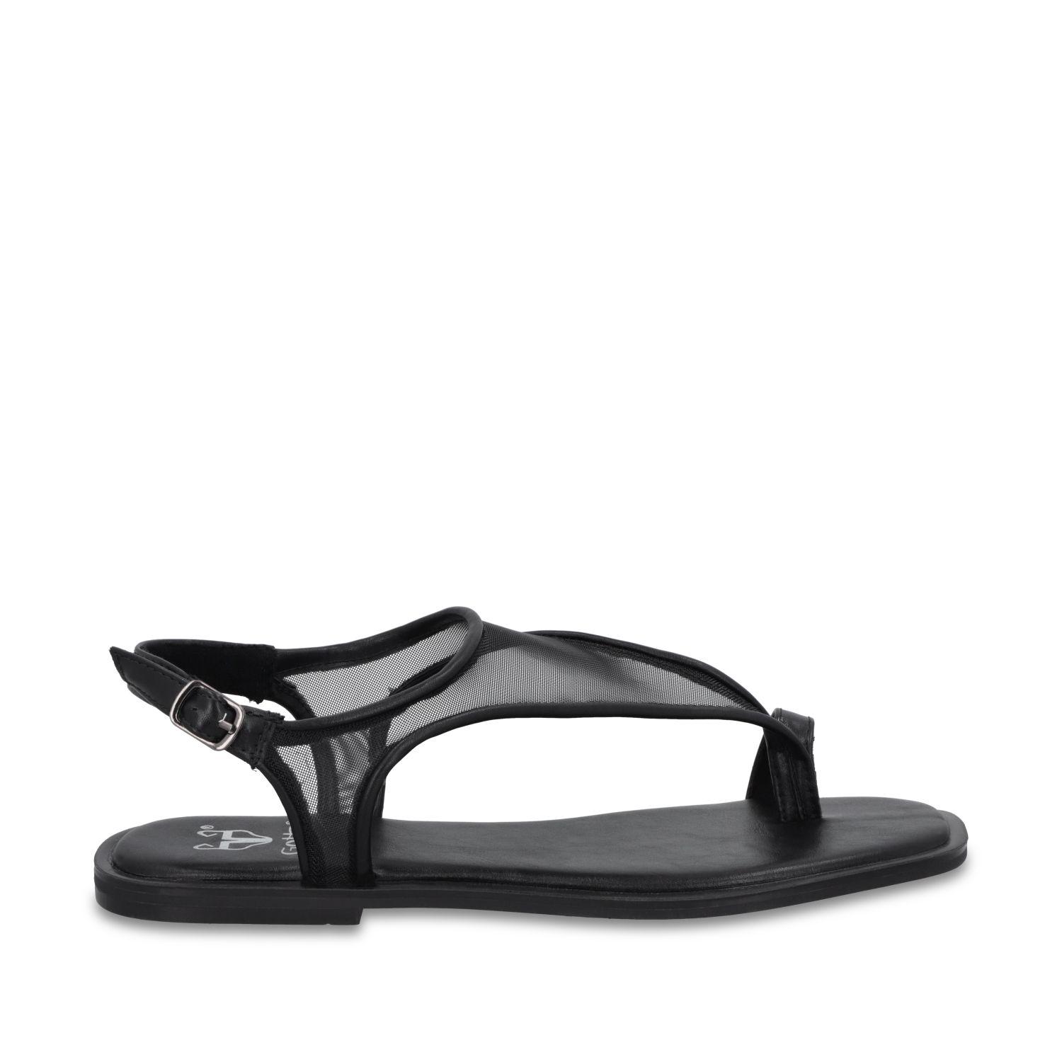 Sandalia Plana Negro Mujer 65681 Gotta-0