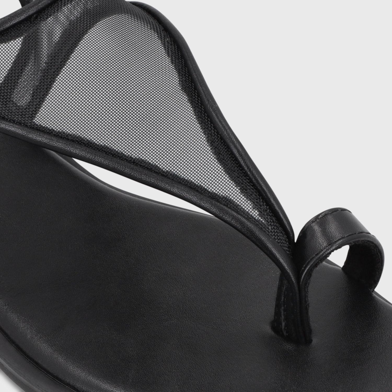 Sandalia Plana Negro Mujer 65681 Gotta-5