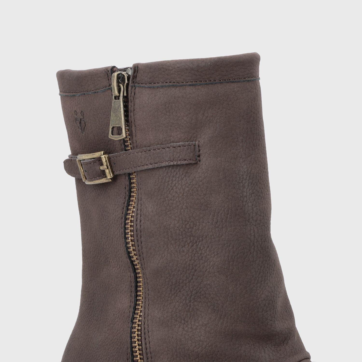 Botin Taco Café Mujer 45747 Gotta-5