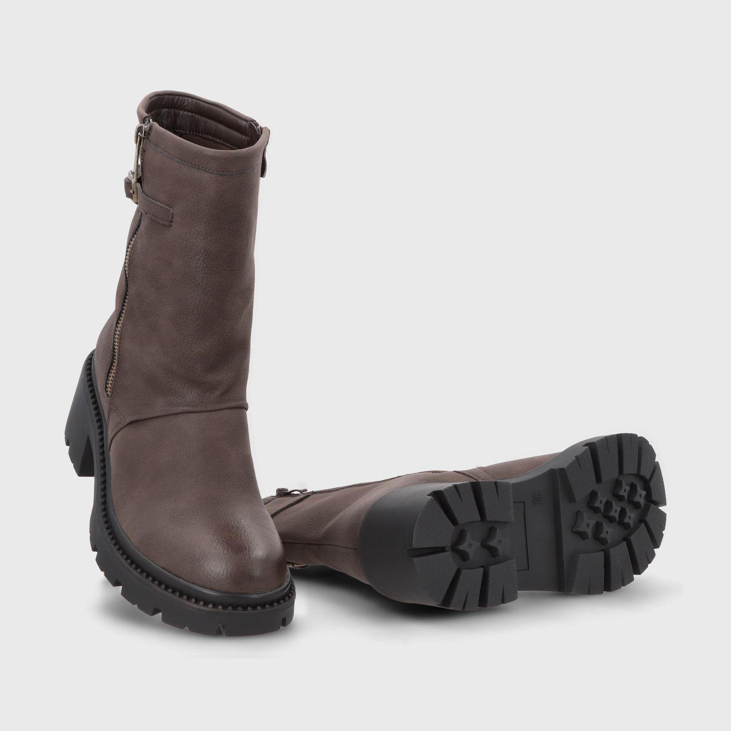 Botin Taco Café Mujer 45747 Gotta-6