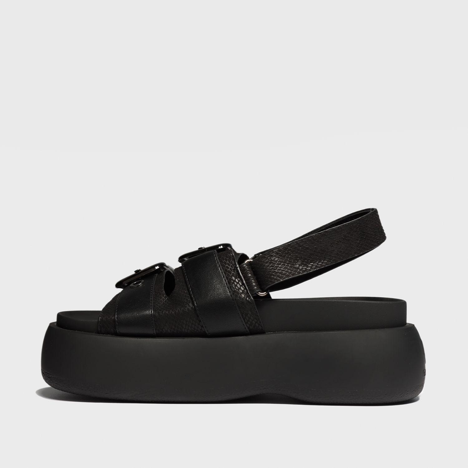 Sandalia Plataforma Negra Mujer 25270 Gotta-3