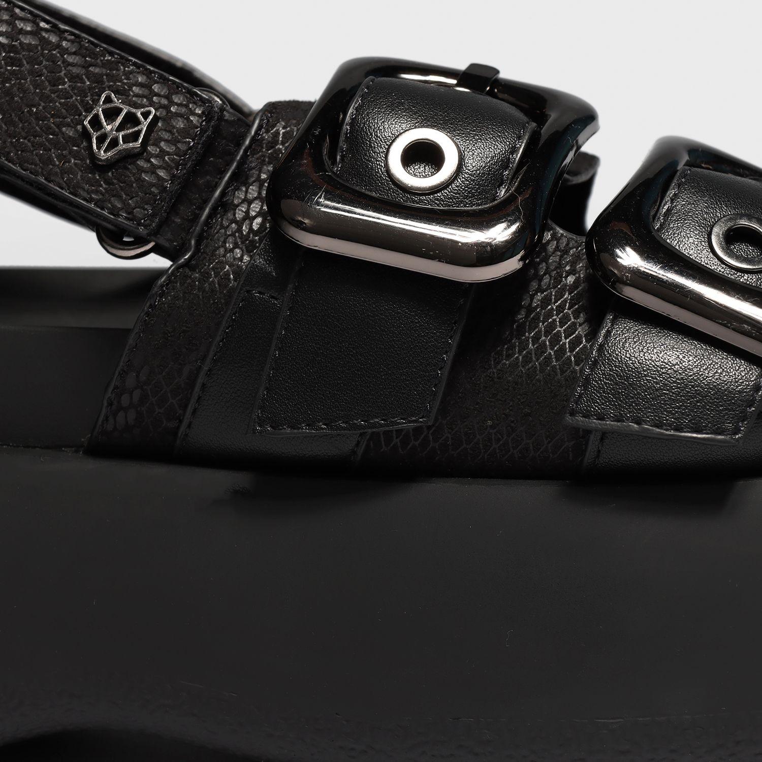 Sandalia Plataforma Negra Mujer 25270 Gotta-5