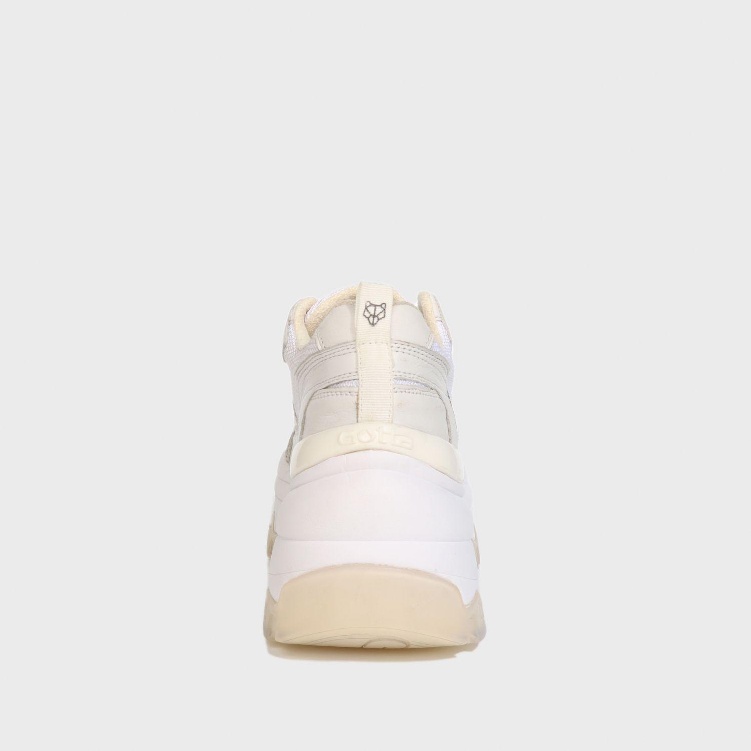 Zapatilla Cuero Blanca Mujer 18542 Gotta-5